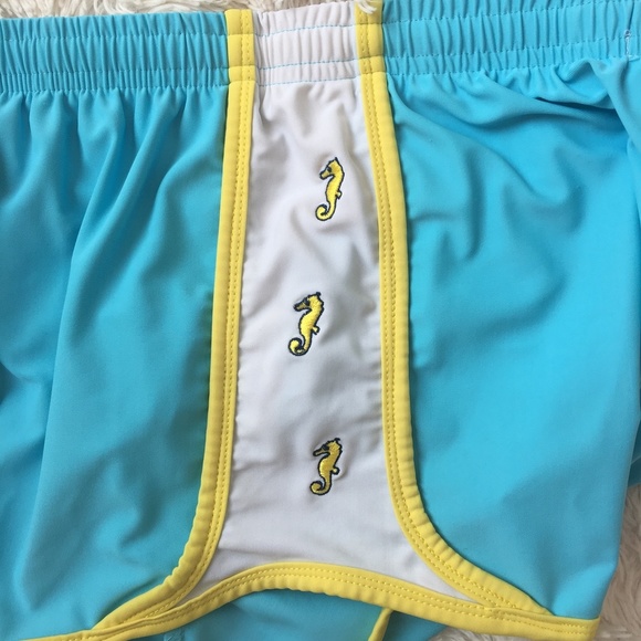 Krass & Co.: Blue Seahorse Workout Shorts - Picture 4 of 8